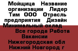 Мойщица › Название организации ­ Лидер Тим, ООО › Отрасль предприятия ­ Дизайн › Минимальный оклад ­ 16 500 - Все города Работа » Вакансии   . Нижегородская обл.,Нижний Новгород г.